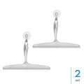iDesign Bathroom Shower Squeegee with Wall Hook - Set of 2 - Clear (Set of 2)