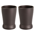 iDesign Plastic Bathroom Tumbler for Countertop or Vanity Storage - Set of 2 - Bronze